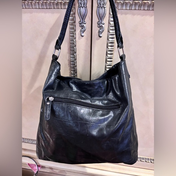 Tyler Rodan Vintage Y2K Leather Black Shoulder Bag Black - Picture 2 of 6